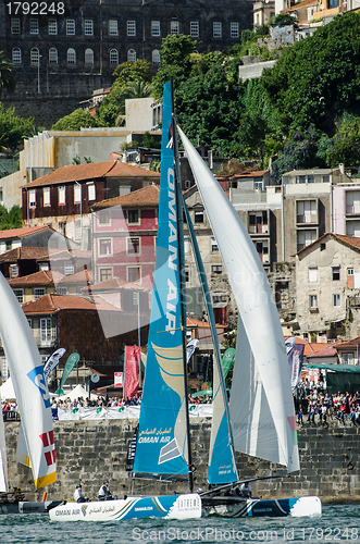 Image of Oman Air compete in the Extreme Sailing Series