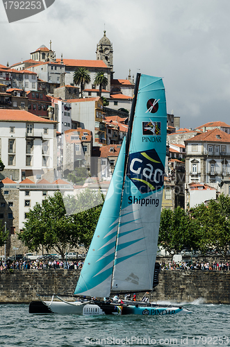 Image of GAC Pindar compete in the Extreme Sailing Series