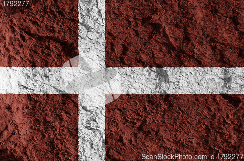 Image of Denmark grunge flag