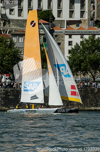 Image of SAP Extreme Sailing Team compete in the Extreme Sailing Series