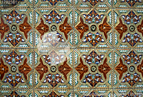 Image of Portuguese glazed tiles. 