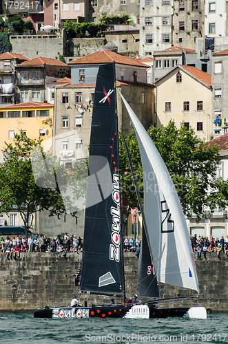 Image of ZouLou compete in the Extreme Sailing Series