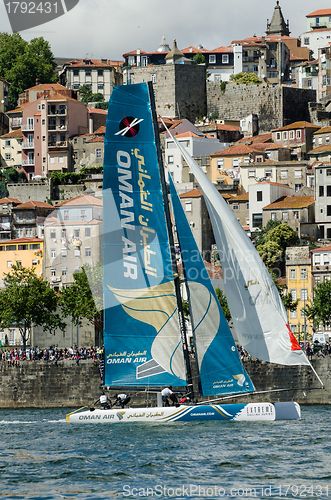 Image of Oman Air compete in the Extreme Sailing Series