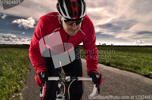Image of Cyclist on the road