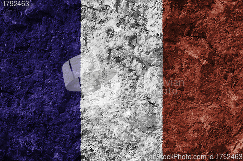 Image of France grunge flag