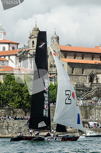 Image of ZouLou compete in the Extreme Sailing Series