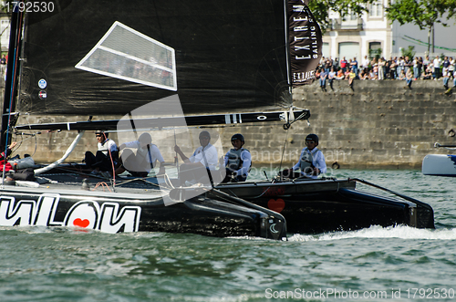 Image of ZouLou compete in the Extreme Sailing Series