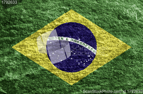 Image of Brazil grunge flag