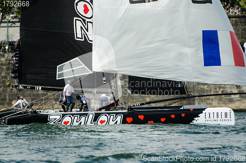 Image of ZouLou compete in the Extreme Sailing Series