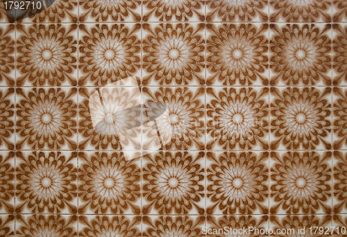 Image of Vintage spanish style ceramic tiles