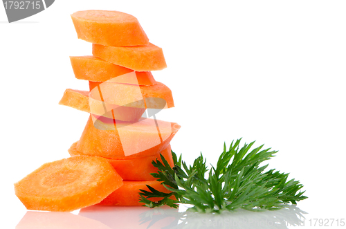 Image of Pile of carrot slices