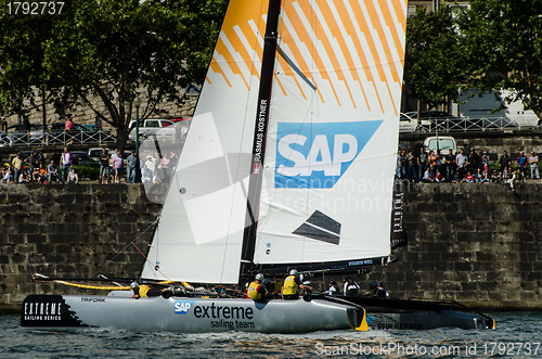 Image of SAP Extreme Sailing Team compete in the Extreme Sailing Series