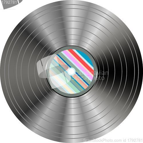 Image of vinyl record isolated