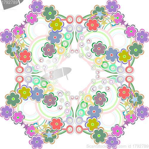 Image of Colorful flowers - seamless pattern