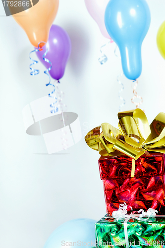 Image of Gifts and balloons