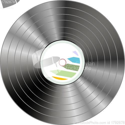 Image of vector vinyl record