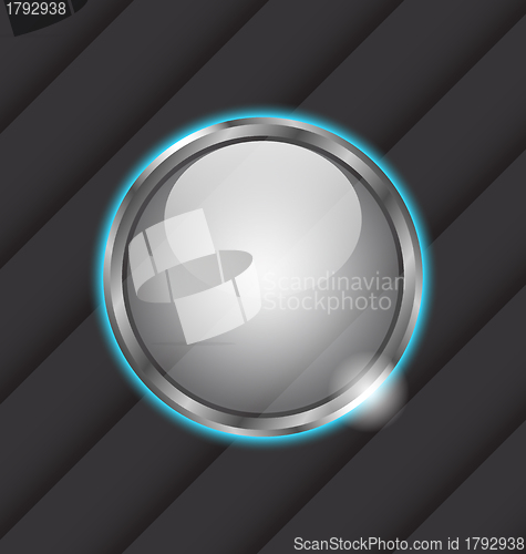 Image of Glass ball as vector speech bubble
