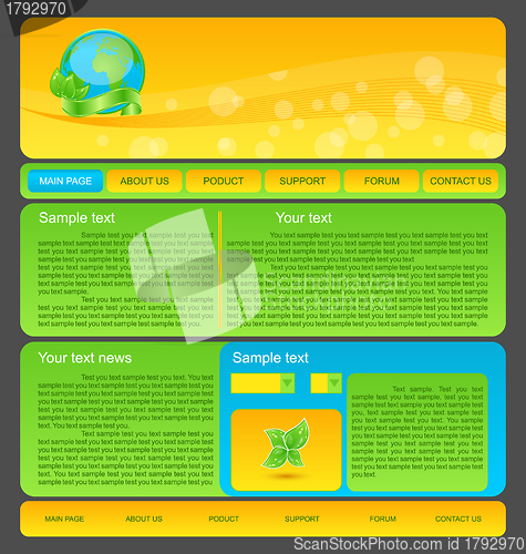 Image of Eco nature environmental web template