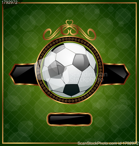 Image of Football background with the ball