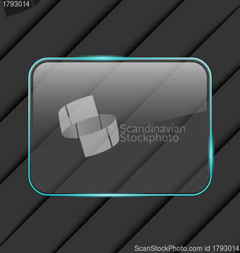 Image of Transparent fragile glass frame