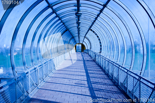 Image of blue tunnel