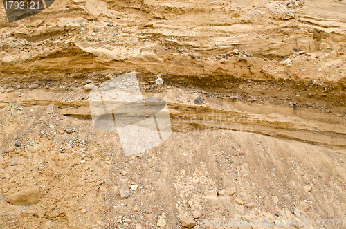 Image of Gravel pit career construction geological layer 