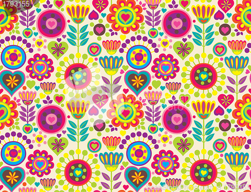Image of Decorative colorful funny seamless pattern