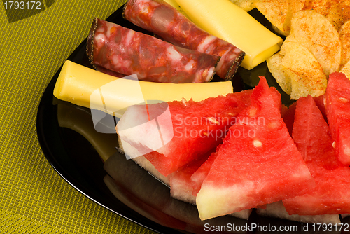 Image of Melon with cold meat