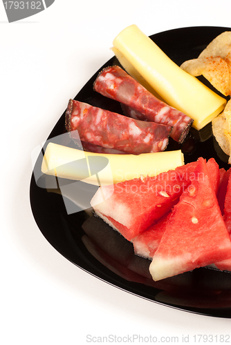 Image of Melon with cold meat