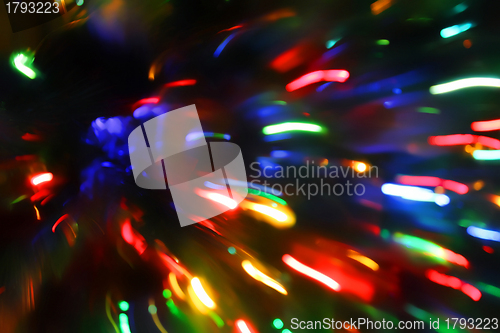 Image of Bright blurred lights background