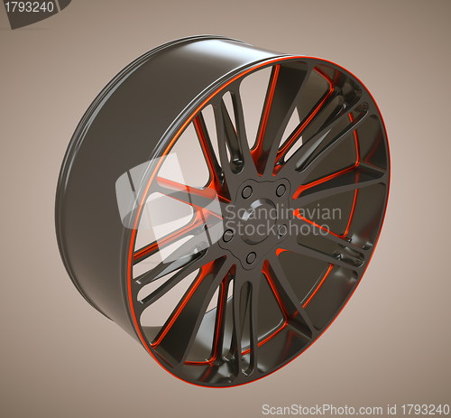 Image of Auto alloy disc or wheel