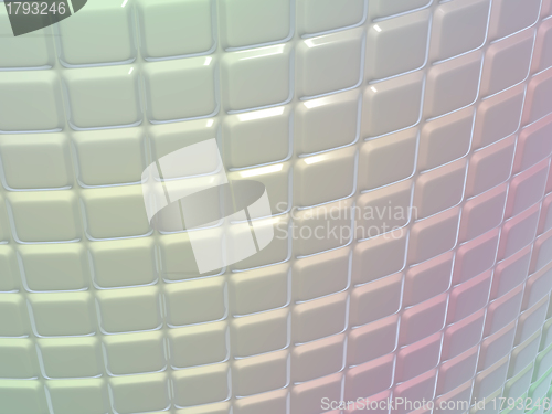Image of Fluted metal pattern with gradient colors