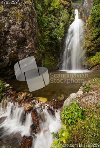 Image of Himalaya Landscape: rocks and waterfall