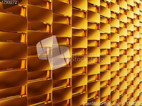 Image of Success: gold bars or bullions. Useful as background