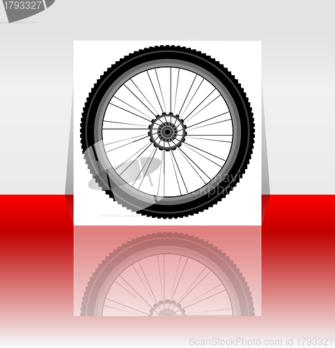 Image of Bike wheel flyer or cover - vector