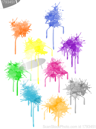 Image of Color paint splat