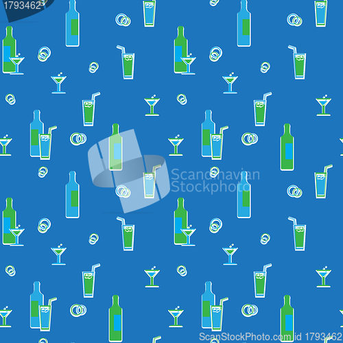 Image of Wrapping paper texture. Drinks and beverages