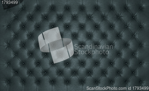 Image of Luxury Black buttoned leather texture