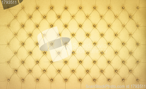 Image of Beige Luxury buttoned leather pattern