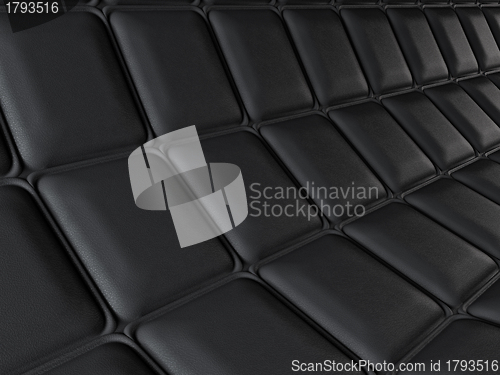 Image of Incurved leather pattern with rectangle segments