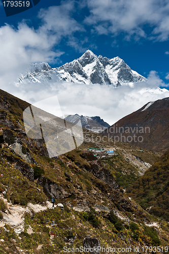 Image of Himalaya landscape: Lhotse and Lhotse shar peaks