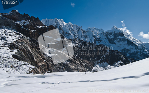 Image of Crossing the Cho La pass in Himalayas