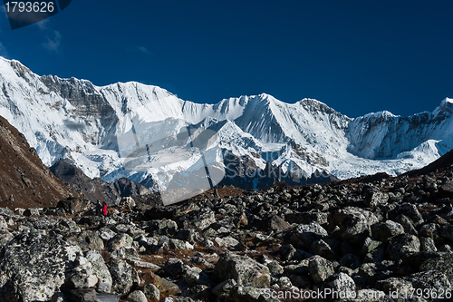 Image of Mountain range in the vicinity of Cho oyu peak