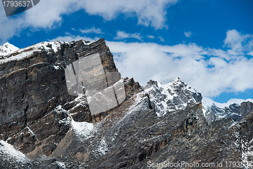 Image of Landscape viewed from Gokyo Ri summit in Himalayas