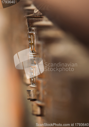 Image of buddhism: prayer wheel in Katmandu