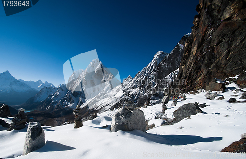 Image of Cho La pass in Himalayas