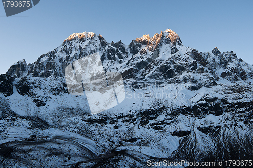 Image of Sunrise in Himalayas near Gokyo