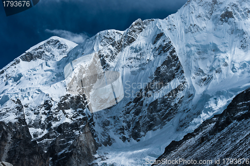 Image of Peaks near Gorak shep and Everest base camp in Himalayas