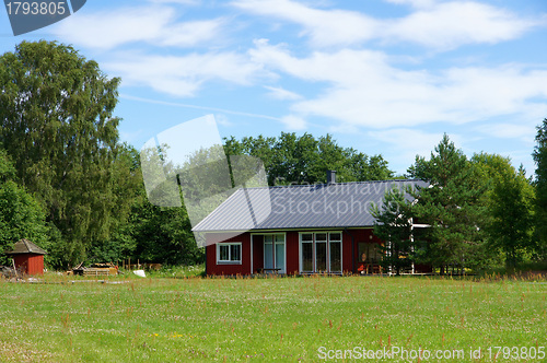 Image of The house and field