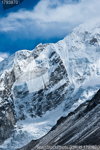 Image of Mountains not far Gorak shep and Everest base camp